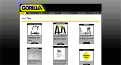 Desktop Screenshot of gorillaladders.co.nz